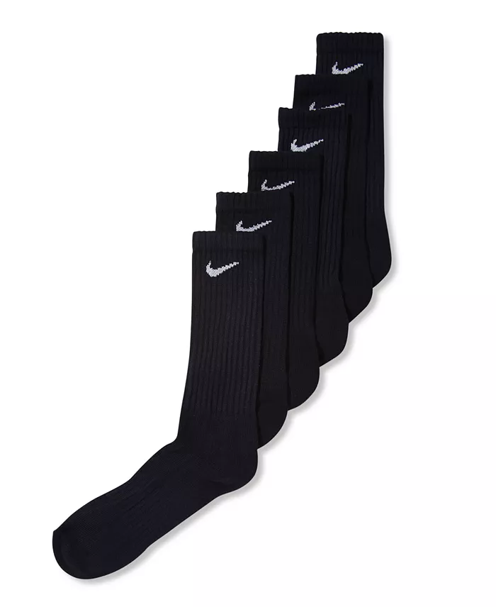 Unisex Everyday Cushioned Cotton Crew Socks, 6-Pack - thumbnail 9