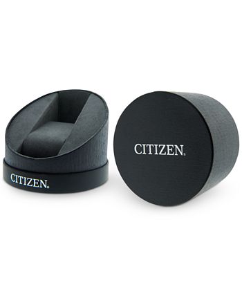 Citizen - Men's Axiom Black Leather Strap Watch 40mm