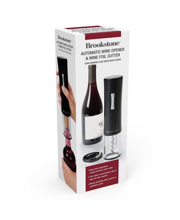 Brookstone Automatic Wine Opener with Clear Bottom Macy