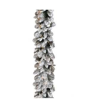 National Tree Company 9 ft Iceland Fir Garland with Battery Operated Led Lights