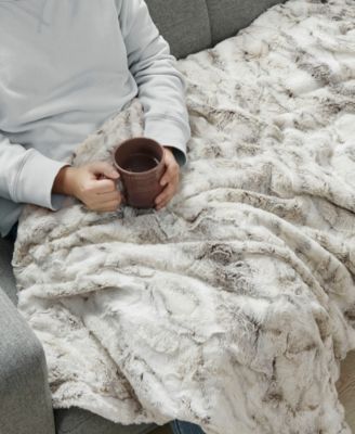 CLOSEOUT! Sachi Faux-Fur Throw, 60" x 70"