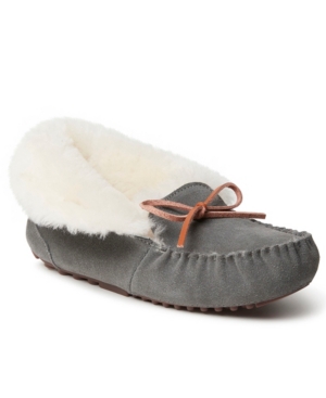 image of Fireside Women-s Brisbane Genuine Moccasin Slipper with Tie, Online Only