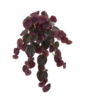 Nearly Natural - 25” Peperomia Artificial Hanging Bush (Set of 6) (Real Touch)