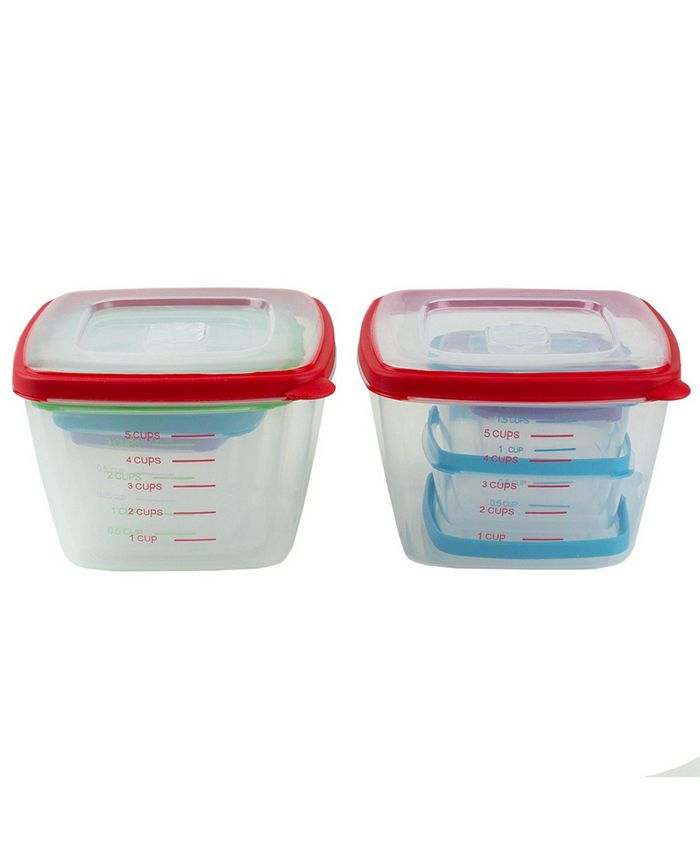 Home Basics HDS Trading Nesting Food Storage Container Set with Multi