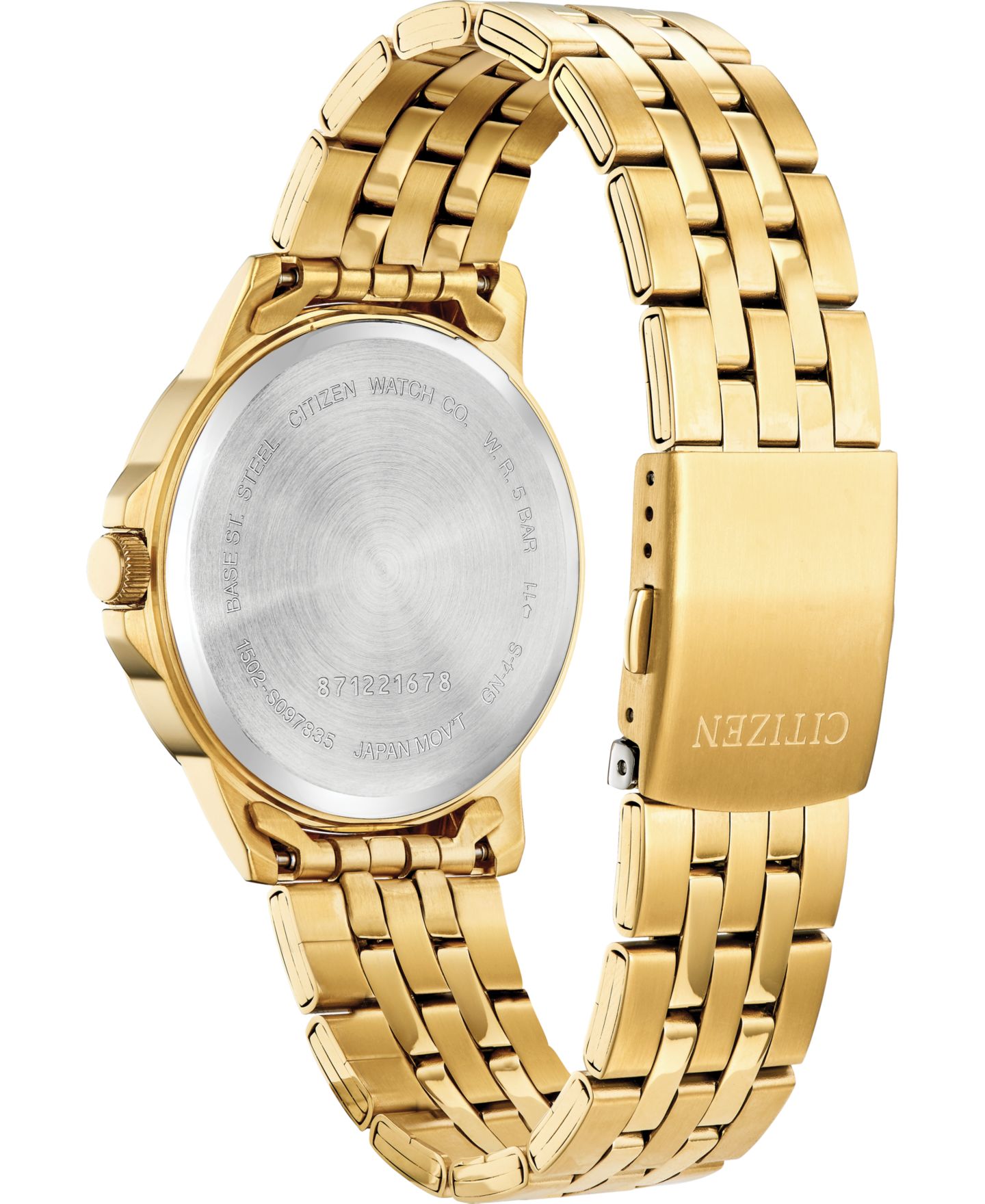 Мужские часы Citizen Gold-Tone Stainless Bracelet Watch 41mm BF2013-56P — фото 2