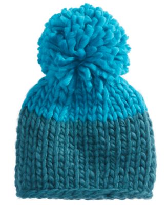 Cozy Up Colorblock Pom-Pom Hat 