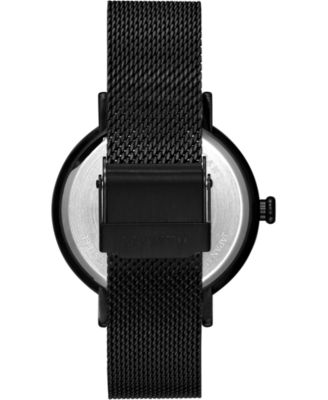 MVMT Women's Dot Spin Black Stainless Steel Mesh Bracelet Watch 36mm