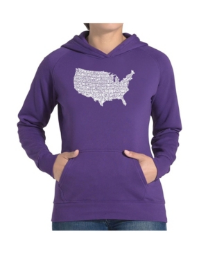 image of La Pop Art Women-s Word Art Hooded Sweatshirt -The Star Spangled Banner