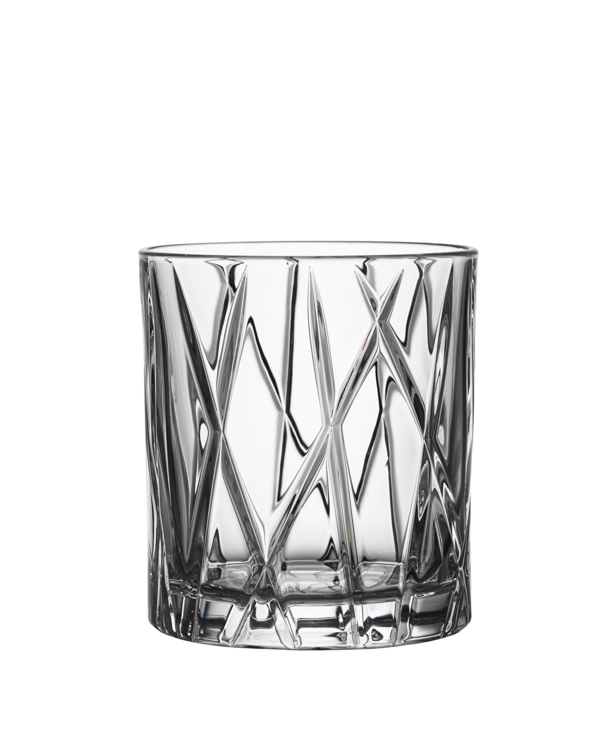 Orrefors City Set Of 4 Crystal Double Old Fashioned Glasses In Clear