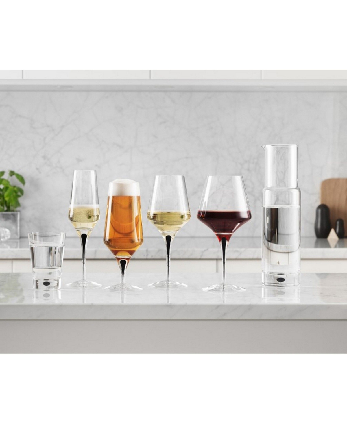 Orrefors Metropol White Wine, Set Of 2 In Clear