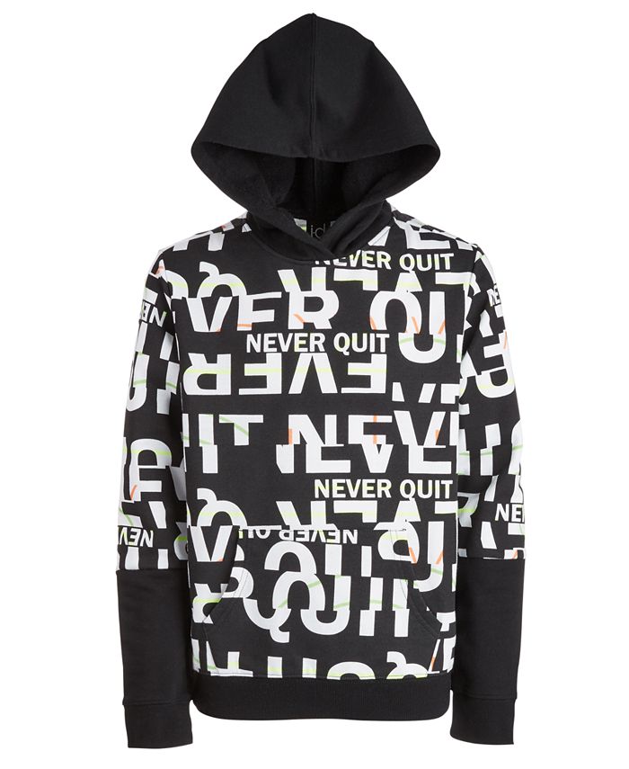 Ideology Big Boys Never Quit Layered Look Hoodie Created for