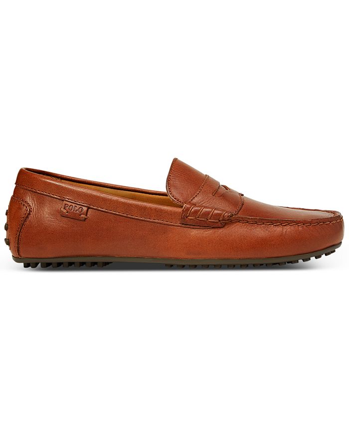 Polo Ralph Lauren Men's Burnished Leather Loafers - Macy's