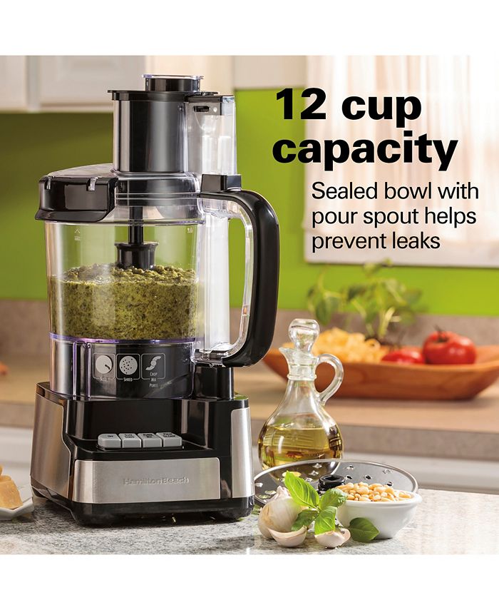 Hamilton Beach 12 Cup Stack & Snap Food Processor Macy's