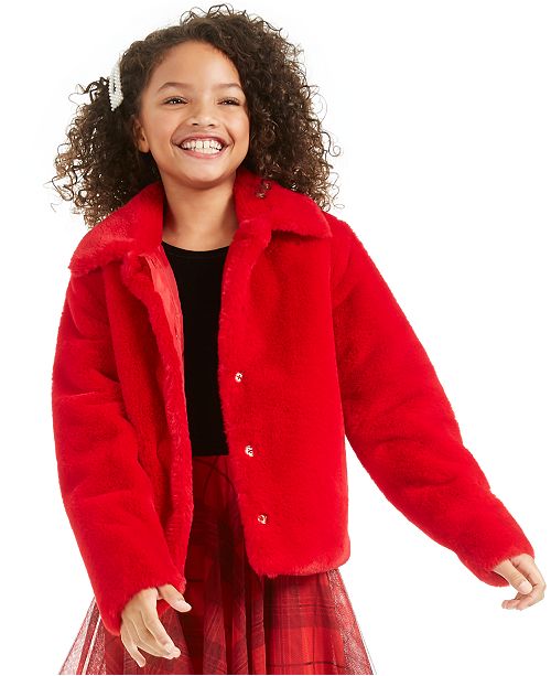 Epic Threads Big Girls Faux Fur Jacket Created For Macy S Reviews Coats Jackets Kids Macy S