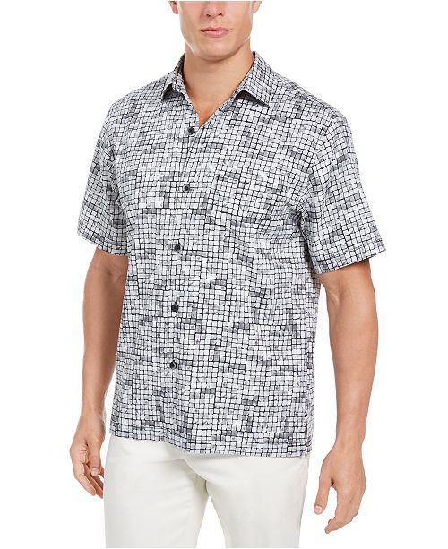 Tommy Bahama Men S Poolside Tiles Shirt Reviews Casual