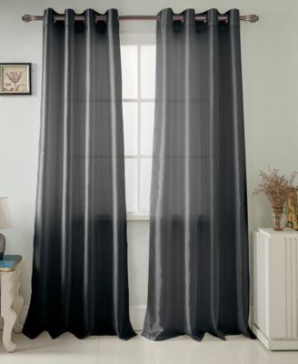 Nancy Faux Silk Grommet Curtain Panel 54" x 84"