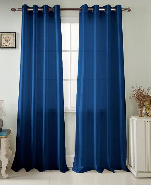 Rt Designers Collection Nancy 54 X 84 Faux Silk Curtain Panel