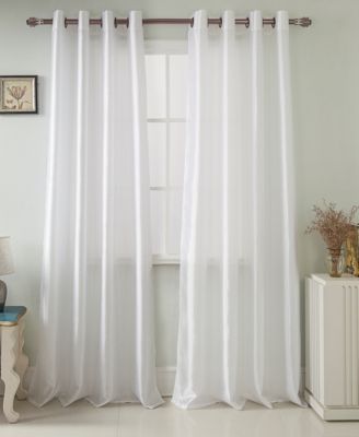 Nancy Faux Silk Grommet Curtain Panel 54" x 84"