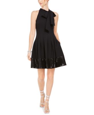 vince camuto black dress macys