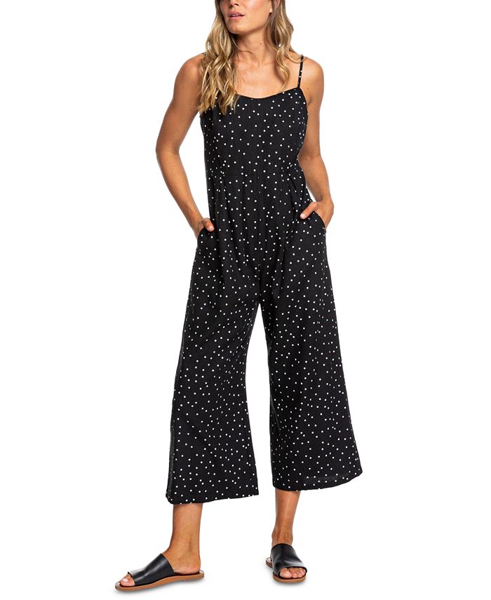 Roxy Juniors' In A Sunrise Printed Cropped Jumpsuit - Macy's