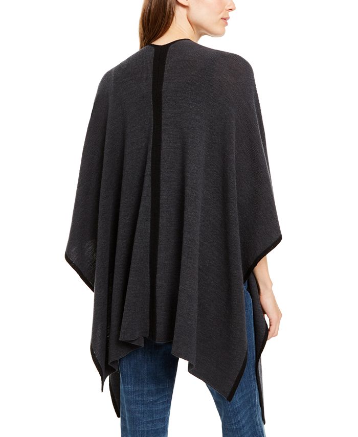 Eileen Fisher Oversized Wool Serape - Macy's