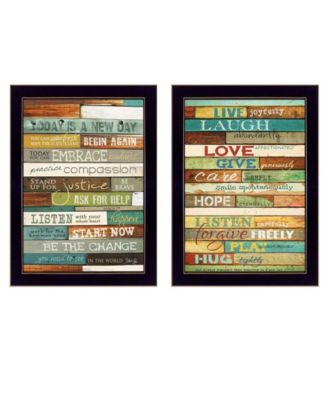 Today is a New Day Collection By Marla Rae, Printed Wall Art, Ready to hang, Black Frame, 10" x 14"
