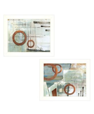 Balance this I II 2-Piece Vignette by Cloverfield Co, White Frame, 19" x 15"