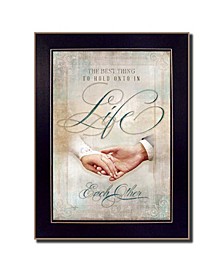 Each Other By Mollie B., Printed Wall Art, Ready to hang, Black Frame, 14" x 10"
