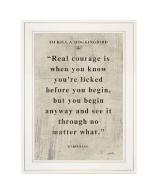 Book Quote VI by Misty Michelle, Ready to hang Framed Print, White Frame, 15" x 19"