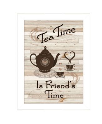 Tea Time by Millwork Engineering, Ready to hang Framed Print, White Frame, 10" x 14"