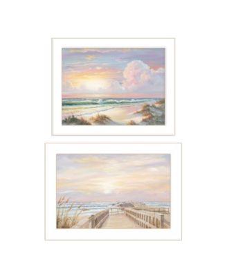 Sunrise-Sunset 2 piece Vignette by Georgia Janisse, White Frame, 20" x 14"