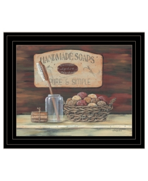 Trendy Decor 4U Handmade Soaps-by Pam Britton Ready to hang Framed Print Black Frame 17
