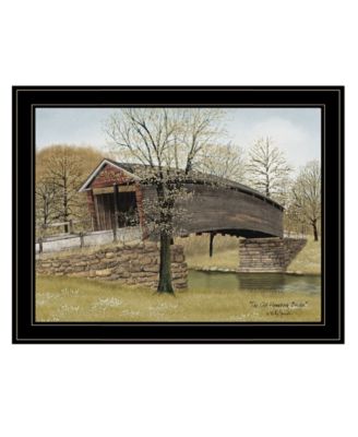 The Old Humpback Bridge by Billy Jacobs, Ready to hang Framed Print, Black Frame, 27" x 21"