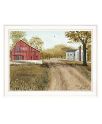 Summer in the Country by Billy Jacobs, Ready to hang Framed Print, White Frame, 27" x 21"