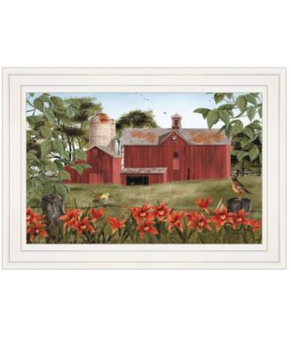Summer Days by Billy Jacobs, Ready to hang Framed Print, White Frame, 15" x 11"