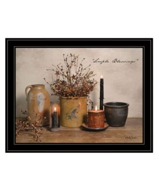Simple Blessings by Billy Jacobs, Ready to hang Framed Print, Black Frame, 27" x 21"