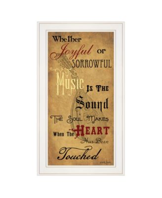Sound of the Soul by Billy Jacobs, Ready to hang Framed Print, White Frame, 15" x 27"