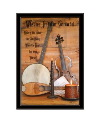 Music by Billy Jacobs, Ready to hang Framed Print, Black Frame, 23" x 33"
