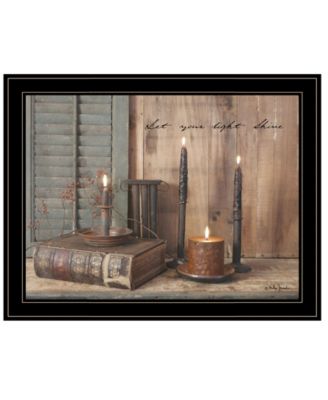 Let Your Light Shine by Billy Jacobs, Ready to hang Framed Print, Black Frame, 27" x 21"
