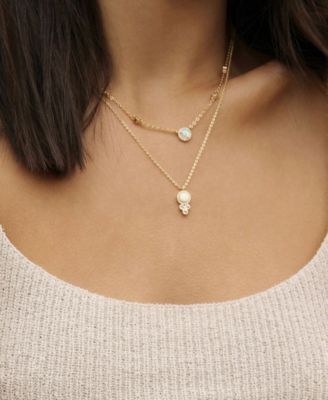 Olivia Opal and Crystal Necklace