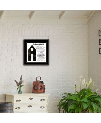 My Grandma is the Best by Cindy Jacobs, Ready to hang Framed Print, Black Frame, 15" x 15"