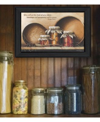 Blessings and Prosperity By John Rossini, Printed Wall Art, Ready to hang, Black Frame, 21" x 15"