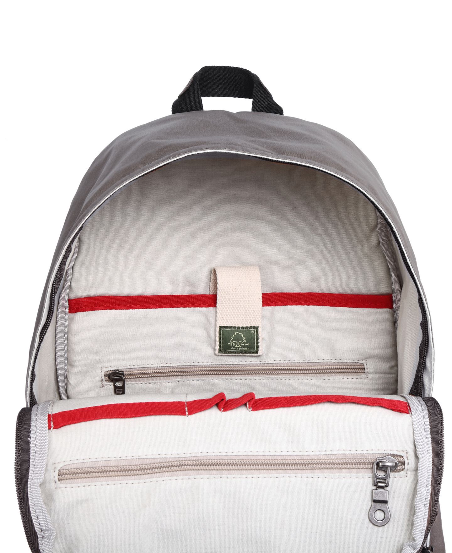 Рюкзак TSD BRAND Urban Light Coated Canvas, цвет: Серый — фото 5