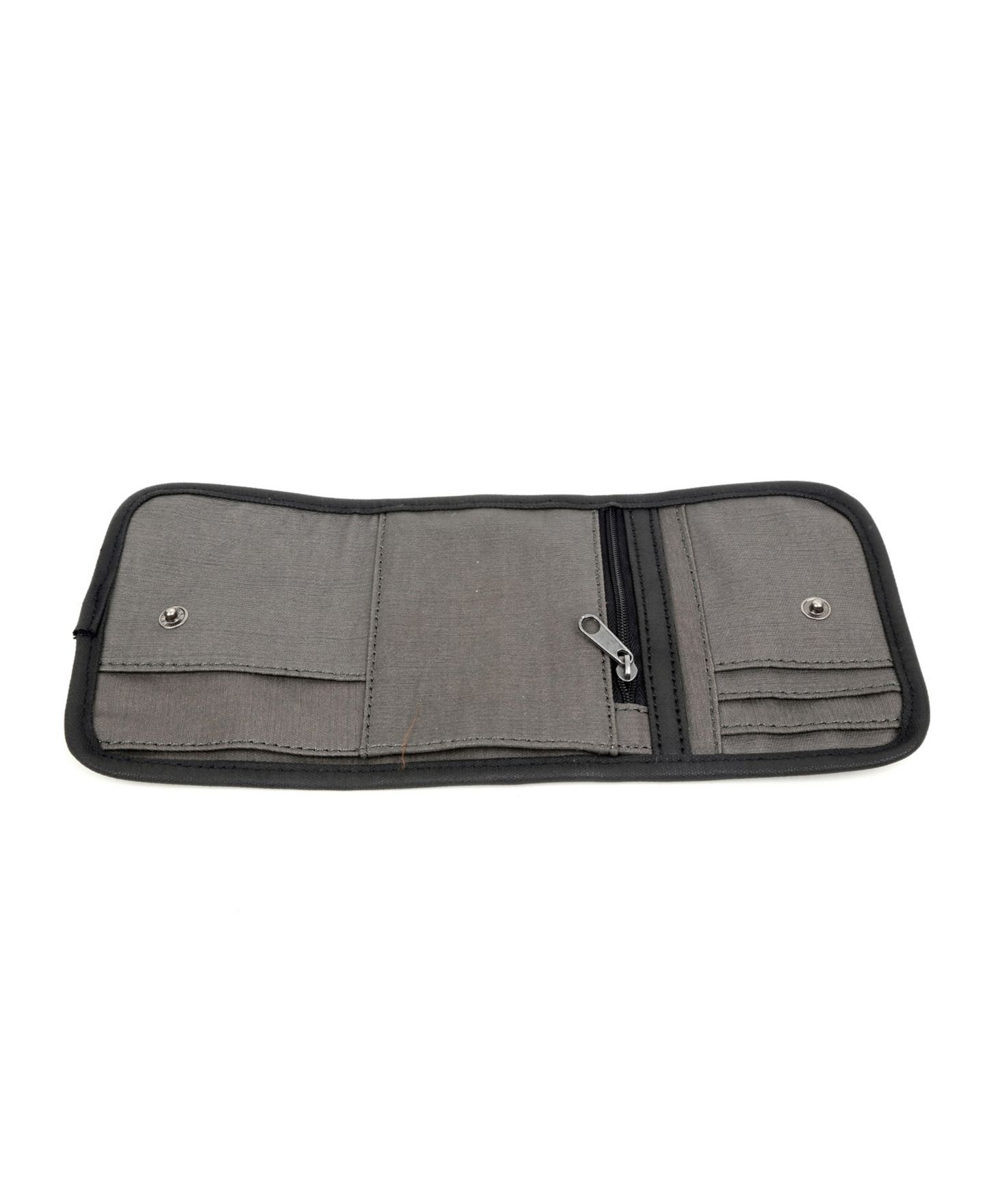 Женский кошелёк TSD BRAND Urban Light Coated Canvas Wallet, цвет: Серый — фото 4