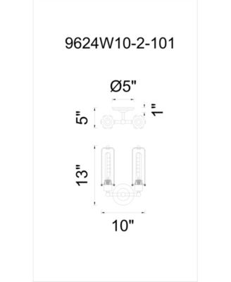 Benji 2 Light Wall Sconce