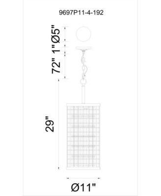 Meghna 4 Light Mini Pendant