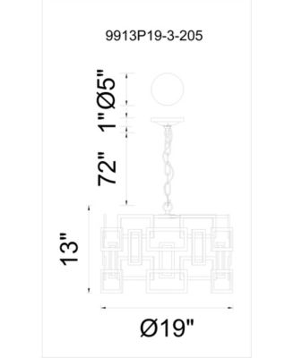 Litani 3 Light Chandelier