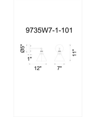 Eustis 1 Light Wall Sconce