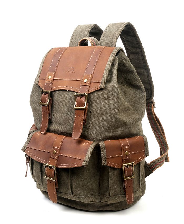 TSD BRAND Turtle Ridge Canvas Backpack - Macy's