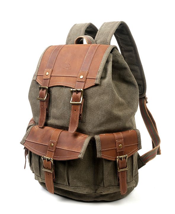 TSD BRAND Turtle Ridge Canvas Backpack & Reviews - Handbags ...
